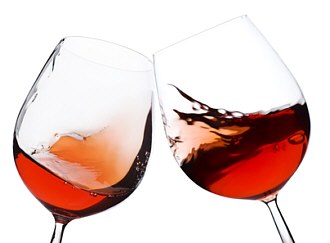 Zwei Gläser unseres Rotling-Weins